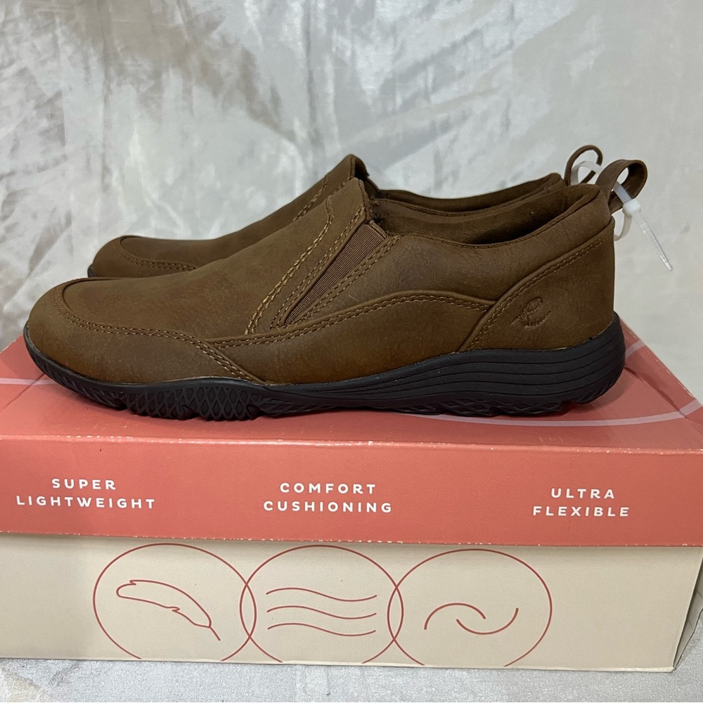 Easy Spirit Brown Comfort Slip On Loafers Women Size 7 New With Tags - Picture 7 of 11